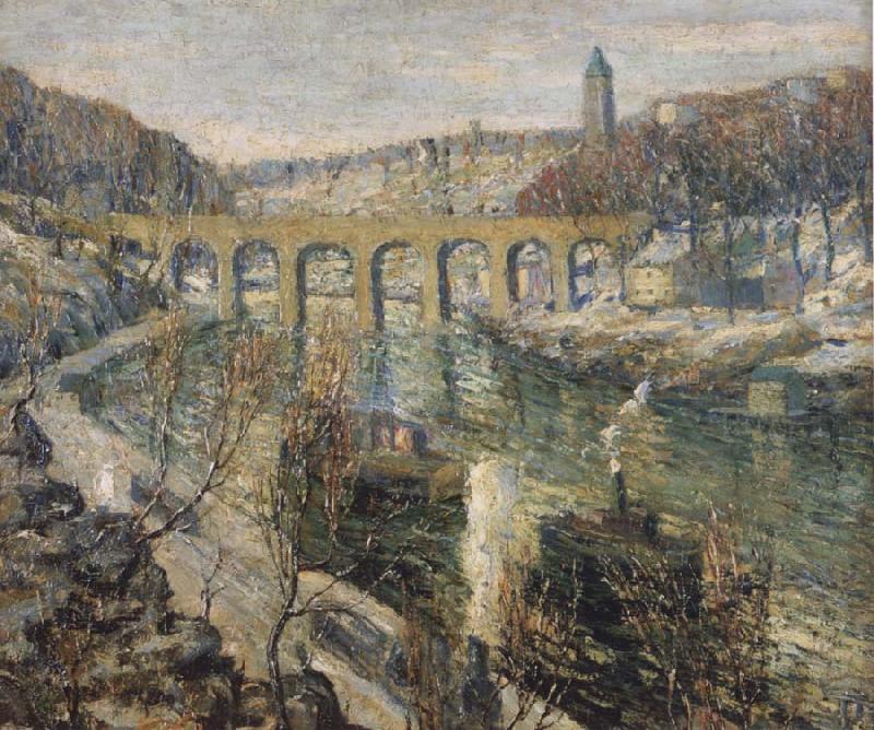 Ernest Lawson The Bridge oil painting picture